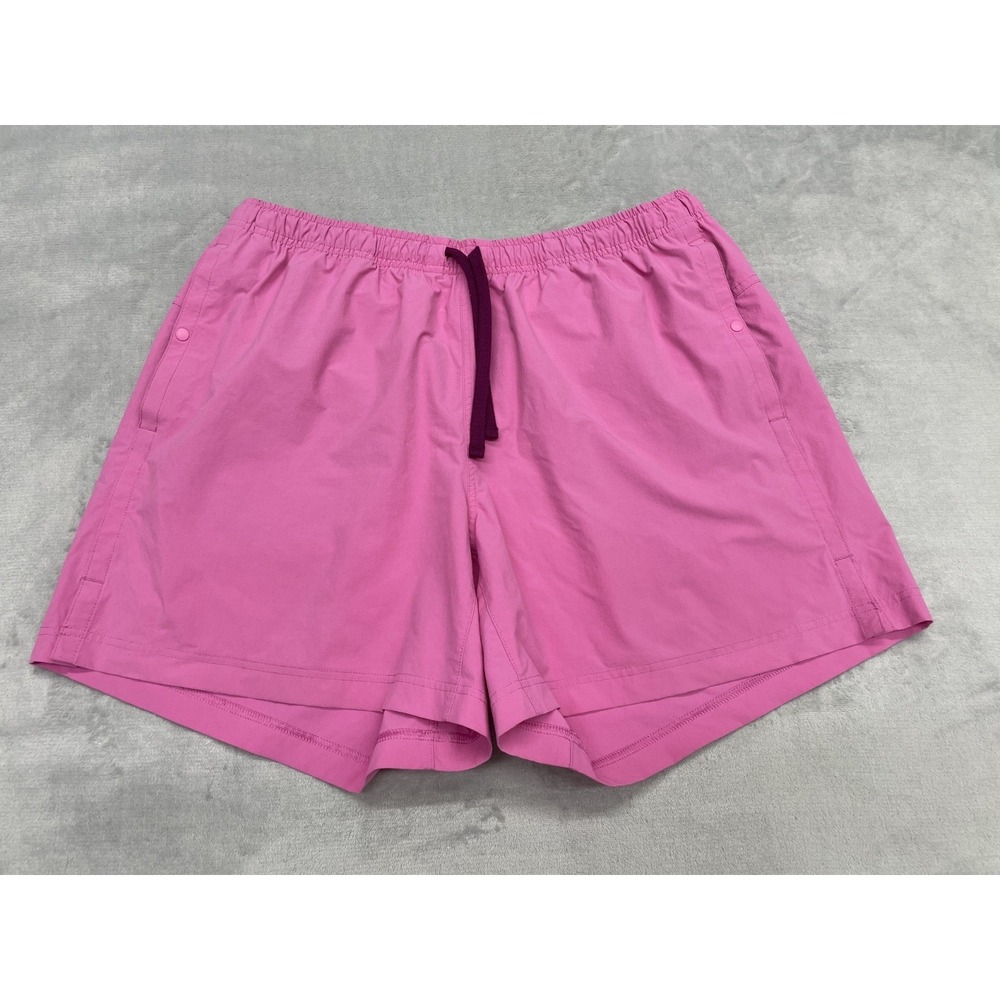 REI Co-op Athletic Shorts Men Large Pink Outdoor Trail Hiking Side Pockets